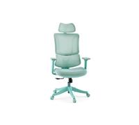 Chaise de bureau / Fauteuil pivotant Ergomy Colore 3D tissu maille / Assise tissu sauge