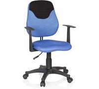 Chaise de bureau / fauteuil pivotant pour enfant KIDDY STYLE tissu bleu / noir hjh OFFICE noir G