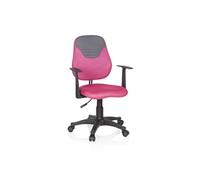 Chaise de bureau / fauteuil pivotant pour enfant KIDDY STYLE Tissu rose / gris