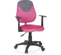 Chaise de bureau / fauteuil pivotant pour enfant KIDDY STYLE Tissu rose / gris hjh OFFICE Rose/Gris G