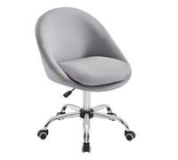 Chaise de Bureau - SONGMICS - OBG020G01 - Rembourrage en Mousse - Réglable en Hauteur - Gris