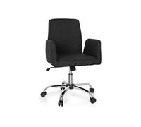 Chaise de bureau FLOW tissu noir
