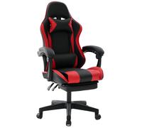 Chaise de bureau gaming Delman fauteuil ergonomique pour gamer avec repose-pieds et appuie-tête 0060RD