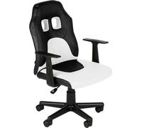 Chaise de bureau gaming pour enfants Fun CLP,noir/blanc