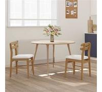 Chaise de bureau GENERIQUE en bois massif - Lot de 2 bois