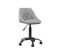 Chaise de bureau Gris clair Velours3088846