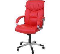 Fauteuil/Siège De Bureau M61, Classique, Similicuir Rouge Multicolore