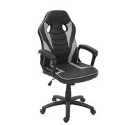 Chaise De Bureau Hwc-F59 Chaise Pivotante, Fauteuil Directorial, Similicuir Noir/Gris Multicolore