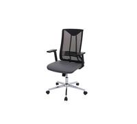 Chaise De Bureau Hwc-J53, Chaise Pivotante Chaise De Bureau, Ergonomique Similicuir Gris Multicolore