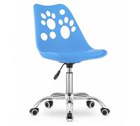 Chaise de Bureau I Confortable I À roulettes I Érgonomique I Réglable I Bleu