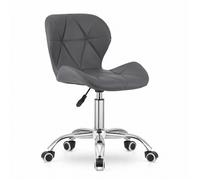 Chaise de Bureau - Madame Meuble - Avola - Pivotante - Réglable en hauteur - Similicuir Gris