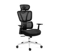 Chaise de bureau - MARK ADLER - Expert 4.6 - Ergonomique - Tissu Mesh HD - Noir