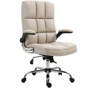 Mendler Chaise de Bureau HWC-J21, réglable en Hauteur - Tissu/Textile Gris-Clair