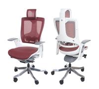 Chaise De Bureau Merryfair Wau 2, Chaise De Bureau Chaise Pivotante, Rembourrage/Filet, Ergonomique Rouge Multicolore