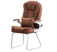 Chaise de Bureau Moderne avec accoudoirs, Chaise de Jeu Ergonomique pour Ordinateur, Chaise d'invité Confortable en Cuir synthétique pour Salle de conférence, Chaise de Salle d'attente robus