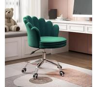 Chaise de bureau moderne en tissu rose pour bureau, bureau, maison, jeu, sédentaire, dossier comtable pivotant, chaise de coiffeuse B