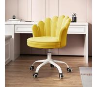 Chaise de bureau moderne en tissu rose pour bureau, bureau, maison, jeu, sédentaire, dossier comtable pivotant, chaise de coiffeuse B
