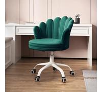 Chaise de bureau moderne en tissu rose pour bureau, bureau, maison, jeu, sédentaire, dossier comtable pivotant, chaise de coiffeuse B