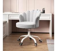 Chaise de bureau moderne en tissu rose pour bureau, bureau, maison, jeu, sédentaire, dossier comtable pivotant, chaise de coiffeuse B