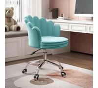 Chaise de bureau moderne en tissu rose pour bureau, bureau, maison, jeu, sédentaire, dossier comtable pivotant, chaise de coiffeuse B