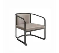 Chaise de bureau moderne et confortable en acier inoxydable - Design rond chinois pour se détendre et travailler - Parfait pour n'importe quel espace