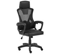 Chaise de Bureau Moderne Similicuir Hauteur et Accoudoirs Réglables Pivotante 36