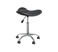 vidaXL Chaise de Bureau Noir Similicuir