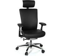Chaise de bureau NOVA cuir noir hjh OFFICE Noir G