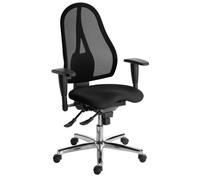 Chaise de bureau Open Point Sitness dossier maille avec accoudoirs réglables 3D - noir