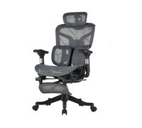 Chaise De Bureau Ordinateur Ergonomique Repose TêTe RéGlable Soutien Lombaire Dossier Haut Cadaises Pivotantes Maison TâChes Accoudoirs 4d Repose Pieds Jeu