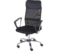 Chaise de bureau Oslo, chaise pivotante chaise de bureau, similicuir textile noir