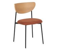 Chaise de Bureau ou Chaise Visiteur Tissu Ambre H 81 cm - Atmosphera