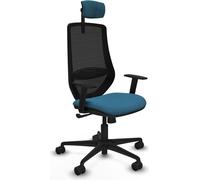Chaise de bureau Piqueras y Crespo D036N2W noir pétrole vert