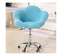 Chaise de bureau pivotant Velvet Home Office Chaise pivotable Roule de braquage confortable Chaise de bureau sans bras chaise pivotante Améliorez la posture maintenant et douleurs au cou pour la