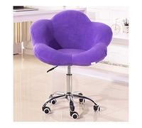 Chaise de bureau pivotant Velvet Home Office Chaise pivotable Roule de braquage confortable Chaise de bureau sans bras chaise pivotante Améliorez la posture maintenant et douleurs au cou pour la