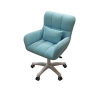 Chaise de bureau pivotante à 360° réglable en hauteur ergonomique avec roulettes, accoudoirs, soutien lombaire, chaise d'ordinateur confortable, assemblage facile, idéal pour le travail et les études