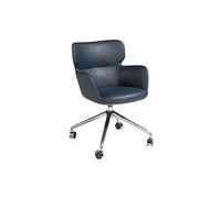 Chaise de bureau pivotante bleue 4110C, 58 x 59 x 80 cm. -