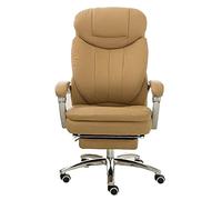 Chaise de Bureau pivotante Ergonomique en Cuir PU, Dossier Haut, Moderne, pour Cadres, Usage Commercial, Hauteur réglable, Support Confortable, Noir