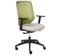 Chaise de Bureau Pivotante Réglable en Hauteur et Inclinable en Maille Verte Vir