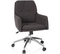 hjh OFFICE 670946 Home-Office Fauteuil Shake 350 Tissu Gris Fauteuil pivotant Moderne avec roulettes, réglable en Hauteur