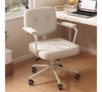 Chaise De Bureau Pivotante,Siège Pivotant Mobile,Peu Encombrante,Réglable En Hauteur,Adaptée À Une Utilisation Dans Un Domicile Et for Les Jeux Vidéo(White,White Claw)