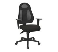 TOPSTAR Chaise de bureau pivotante avec mécanisme synchrone noir/noir 420-530...