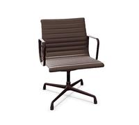 Chaise de Bureau Pivotante Vitra en Aluminium EA 108, Marron/bordeaux Foncé
