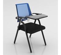 Chaise de bureau pliable pour étudiant avec tableau d'écriture attaché, chaise de bureau en maille pour ordinateur, idéale pour la formation commerciale et les études