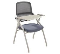 Chaise De Bureau Pliable Pour Ordinateur, Chaises D'accueil En Maille Respirante Avec Dossier Ergonomique, Chaise D'étudiant Empilable Avec Assise Rembourrée, Chaises De Formation Commerciales