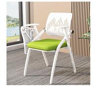 Chaise de bureau pliante avec accoudoirs, design emboîtable, support dorsal en maille, grand tableau d'écriture pour la maison, les fêtes, l'église