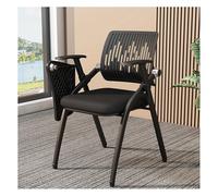 Chaise de bureau pliante avec accoudoirs, design emboîtable, support dorsal en maille, grand tableau d'écriture pour la maison, les fêtes, l'église