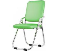 Chaise De Bureau Pliante pour Adultes, Confortable Et Empilable, avec Coussin Et Dossier Rembourrés (Grey)