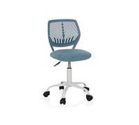 hjh OFFICE Chaise de Bureau Enfant sans accoudoirs Kid QW, réglable, évolutive, Bleu