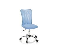 hjh OFFICE 691018 Chaise Pivotante pour Enfants KIDDY Net I Tissu Maille, Hauteur Réglable, Dossier Ergonomique, Bleu